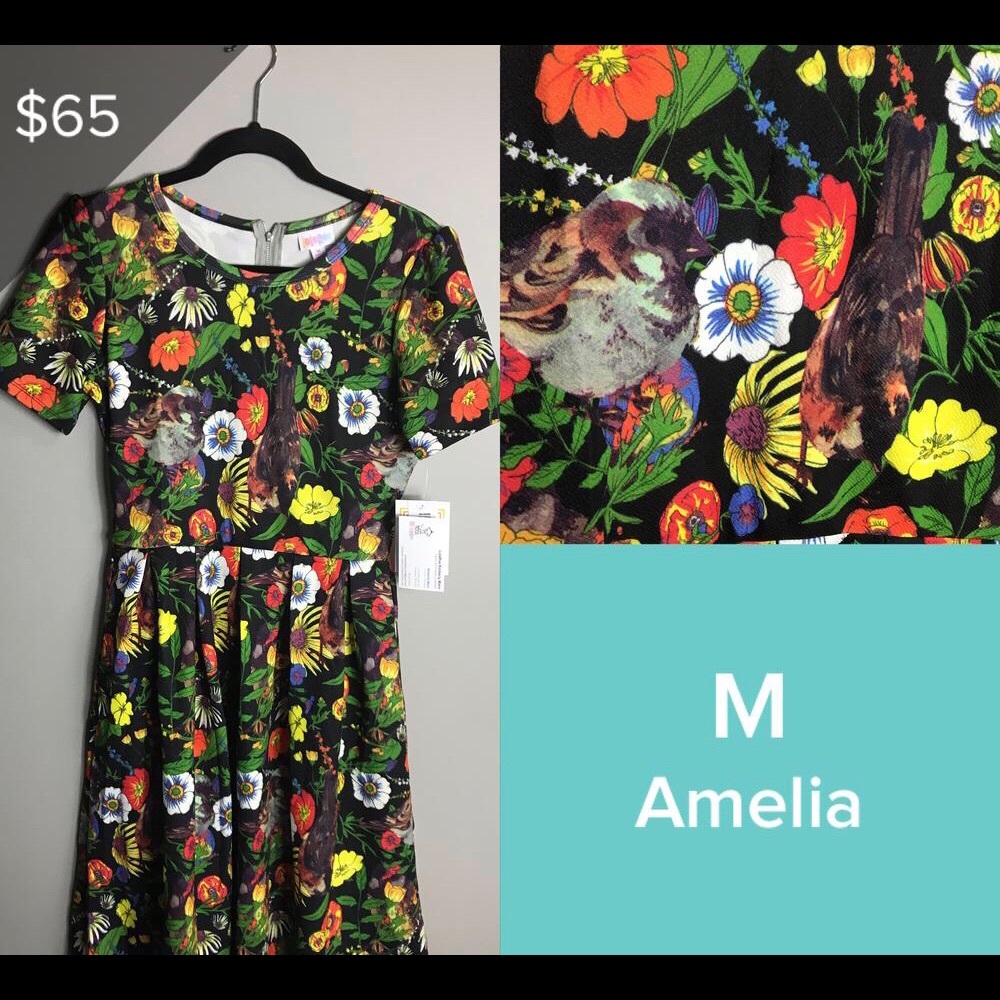LuLaRoe Amelia medium floral